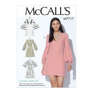 McCall's M7717/MP660 Misses Dresses Size 6-14 Sewing Pattern